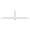 Ekena Millwork Eugene Architectural Grade PVC Gable Bracket, 108"W x 31 1/2"H x 6"D x 6"F, 7/12 Pitch GBP108X32X0606EUG00 - alternate 2
